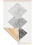 Bazaarforum Dekoratif Saçaklı Mermer Desen Yeni Model Pvc Deri Kaymaz Taban Dijital Baskı Halı CK-516 80X300 cm 3