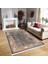 Bazaarforum Dekoratif Saçaklı Mermer Desen Yeni Model Pvc Deri Kaymaz Taban Dijital Baskı Halı CK-503 140X200 cm 1