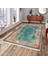 Bazaarforum Dekoratif Saçaklı Mermer Desen Yeni Model Pvc Deri Kaymaz Taban Dijital Baskı Halı CK-504 80X200CM 1