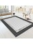 Bazaarforum Dekoratif Saçaklı Mermer Desen Yeni Model Pvc Deri Kaymaz Taban Dijital Baskı Halı CK-510 180X280CM 1