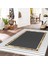 Bazaarforum Dekoratif Saçaklı Mermer Desen Yeni Model Pvc Deri Kaymaz Taban Dijital Baskı Halı CK-511 180X280CM 1
