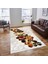 Bazaarforum Dekoratif Saçaklı Mermer Desen Yeni Model Pvc Deri Kaymaz Taban Dijital Baskı Halı CK-514 80X200CM 1