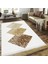 Bazaarforum Dekoratif Saçaklı Mermer Desen Yeni Model Pvc Deri Kaymaz Taban Dijital Baskı Halı CK-517 180X280CM 1