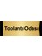 Toplantı Odası 5X20CM Altın Renk Metal Yönlendirme Levhası 1