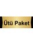 Ütü Paket 7X20CM Altın Renk Metal Yönlendirme Levhası 1