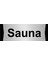 Sauna 7X20CM Gümüş Renk Metal Yönlendirme Levhası 1