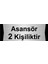 Asansör 2 Kişiliktir 10X20CM Gümüş Renk Metal Yönlendirme Levhası 1
