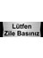 Lütfen Zile Basınız 10X20CM Gümüş Renk Metal Yönlendirme Levhası 1