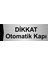 Dikkat Otomatik Kapı 5X20CM Gümüş Renk Metal Yönlendirme Levhası 1