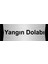 Yangın Dolabı 10X20CM Gümüş Renk Metal Yönlendirme Levhası 1