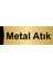 Metal Atık 5X20CM Altın Renk Metal Yönlendirme Levhası 1