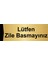 Lütfen Zile Basmayınız 5X20CM Altın Renk Metal Yönlendirme Levhası 1