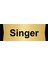 Singer 10X20CM Altın Renk Metal Yönlendirme Levhası 1