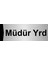 Müdür Yrd 5X20CM Gümüş Renk Metal Yönlendirme Levhası 1