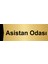 Asistan Odası 5X20CM Altın Renk Metal Yönlendirme Levhası 1