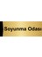Soyunma Odası 10X20CM Altın Renk Metal Yönlendirme Levhası 1