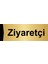 Ziyaretçi 5X20CM Altın Renk Metal Yönlendirme Levhası 1