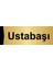 Ustabaşı 5X20CM Altın Renk Metal Yönlendirme Levhası 1