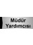 Müdür Yardımcısı 10X20CM Gümüş Renk Metal Yönlendirme Levhası 1
