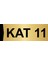 Kat 11 7X20CM Altın Renk Metal Yönlendirme Levhası 1