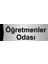Öğretmenler Odası 10X20CM Gümüş Renk Metal Yönlendirme Levhası 1