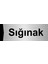 Sığınak 10X20CM Gümüş Renk Metal Yönlendirme Levhası 1