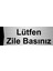 Lütfen Zile Basınız 10X20CM Gümüş Renk Metal Yönlendirme Levhası 1
