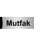 Mutfak 10X20CM Gümüş Renk Metal Yönlendirme Levhası 1