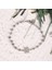 Zirkon Taşlı Pırlanta Montür Gümüş Rengi Altın Kaplama Labradorite Rosary Papatya Gümüş Bileklik 4