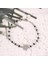 Zirkon Taşlı Pırlanta Montür Gümüş Rengi Altın Kaplama Iolite Rosary Papatya Gümüş Bileklik 4