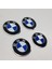 Jant Göbeği Arma Bmw Alüminyum Yapıştırma 60 mm Mavi 4'lü Set 1