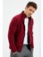 Erguvan Yazı Nakışlı Dik Yaka Fermuarlı Standart Kalıp Erkek Sweatshirt Polar - 87992 1