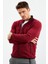 Erguvan Yazı Nakışlı Dik Yaka Fermuarlı Standart Kalıp Erkek Sweatshirt Polar - 87992 3