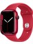 Watch Seri 7 Gps, 45MM Kırmızı Alüminyum Kasa ve Kırmızı Spor Kordon - Regular MKN93TU/A 1