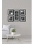 5li Ahşap Tablo Seti Çerçeve Görünümlü Mdf Mutfak Duvar Dekoru 50 x 30 cm 1