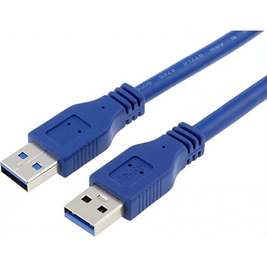 Alfais 4917 USB 3.0 Erkek Erkek Ara Bağlantı Kablosu Uzatma Ekleme 50 cm