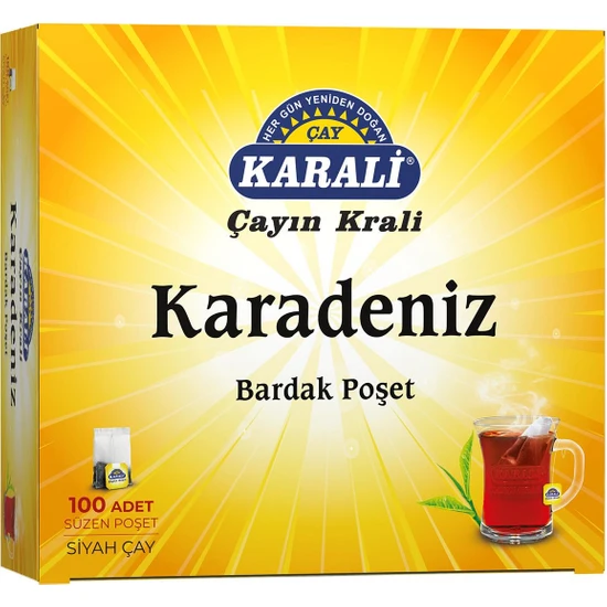 Karali Çay Karadeniz Bardak Poşet Çay 100'lü