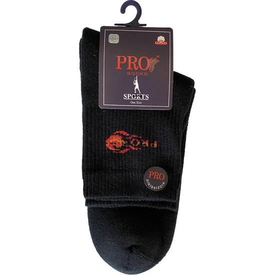 Pro Çorap 14012 Aztec Havlu Erkek Patik Çorabı Siyah 41-44