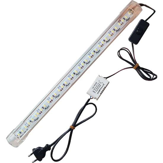 Bonny Nice Akvaryum Aydınlatma Çubuk Bar LED Alüminyum Kasa Beyaz Işık 25 cm