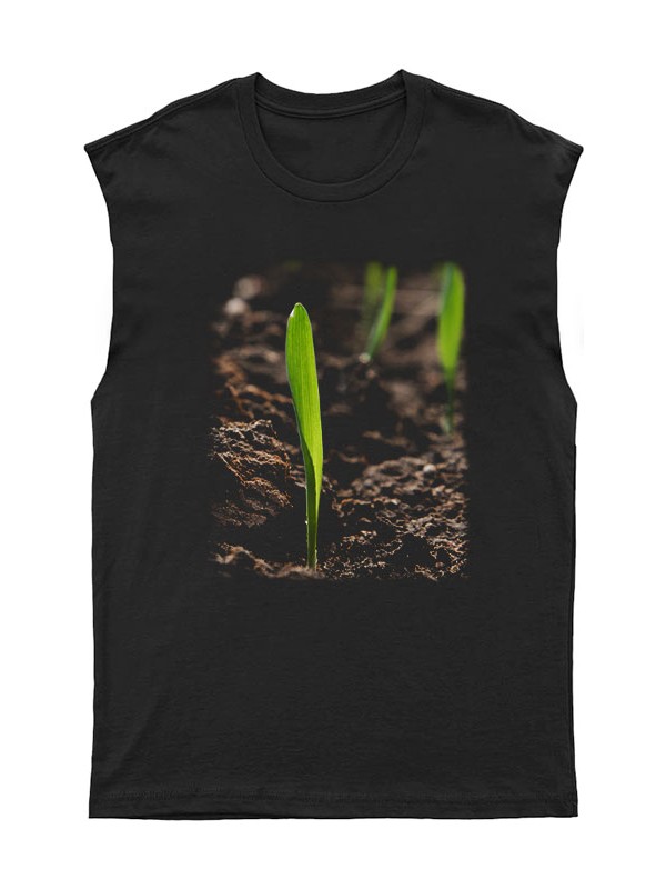 Tişört Fabrikası Agronomist Desenli Unisex Kolsuz Tişört, Kesik Kol T-Shirt