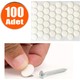 BADEM10 Yapışkanlı Vida Tapası Beyaz Vida Kapatıcı Kapağı (100 Adet)