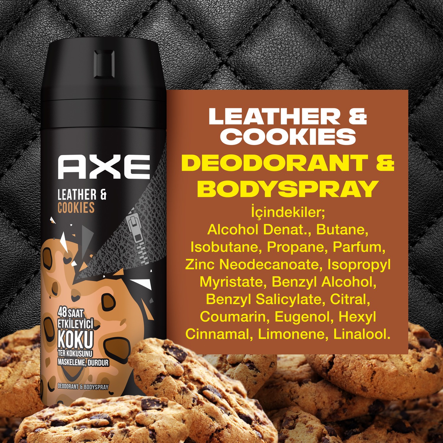 Axe Erkek & Bodyspray & Cookies 48 Saat