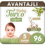 Baby Turco Doğadan Avantajlı Bebek Bezi 1 Numara 2 - 5 kg Yenidoğan 160'lı