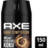 Axe Erkek Deodorant & Bodyspray Dark Temptation 48 Saat Etkileyici Koku Vücut Spreyi 150 ml