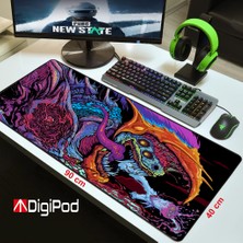Digipod Gaming Mousepad Oyuncu Mouse Pad 90X40 Xxl Büyük Oyuncu Mouse Pad Kaymaz Taban 4mm Kalınlık