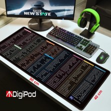 Digipod Gaming Mousepad Oyuncu Mouse Pad 90X40 Xxl Büyük Oyuncu Mouse Pad Kaymaz Taban 4mm Kalınlık