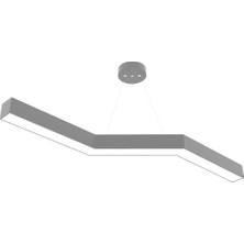 Hegza Lighting Gabbiano (Gri Kasa, Beyaz Işık) Ledli Modern LED Avize
