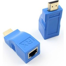 Platoon HDMI Uzatma Cat5 Cat 6 ile 30 Metreye Kadar HDMI Extender Ethe