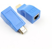 Platoon HDMI Uzatma Cat5 Cat 6 ile 30 Metreye Kadar HDMI Extender Ethe