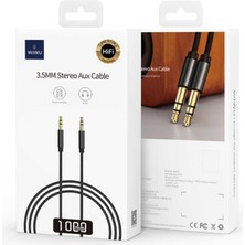 Wiwu Yp-01 3.5 mm Aux Kablo Audio Stereo Hi-Fi 100 cm Örgü Tasarım